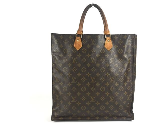 Sac Plat Monogram Louis Vuitton Marron - vue 2