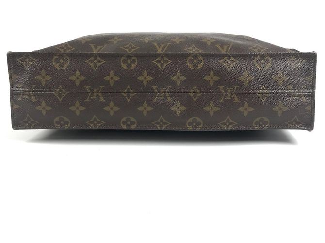 Sac Plat Monogram Louis Vuitton Marron - vue 5