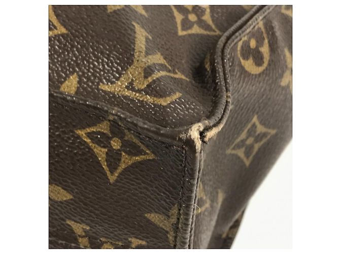 Sac Plat Monogram Louis Vuitton Marron - vue 6