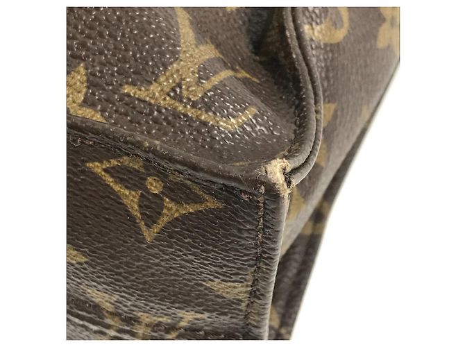 Sac Plat Monogram Louis Vuitton Marron - vue 8