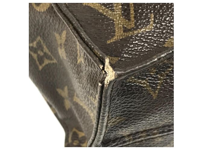 Sac Plat Monogram Louis Vuitton Marron - vue 9
