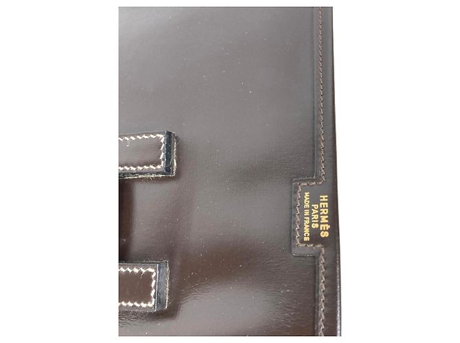 Borsa Clutch Vintage Jige PM di Hermès Marrone scuro - vista 12