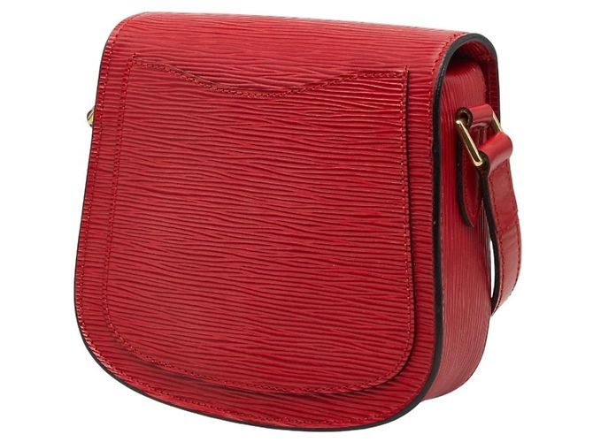 Borsa a tracolla Mini Saint Cloud in Epi di Louis Vuitton Rosso - vista 2