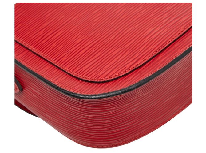 Borsa a tracolla Mini Saint Cloud in Epi di Louis Vuitton Rosso - vista 8