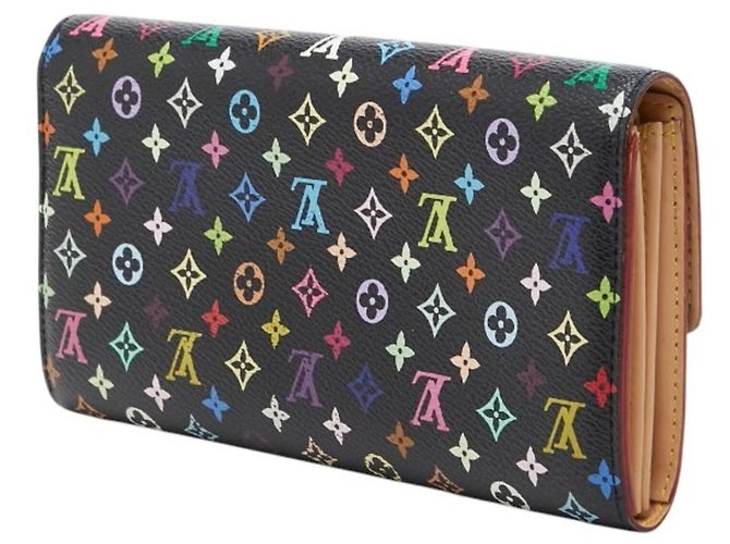 Portafoglio Lungo Sarah Monogramma Louis Vuitton Nero Multicolore - vista 2