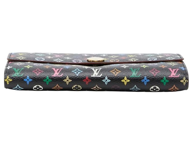 Portafoglio Lungo Sarah Monogramma Louis Vuitton Nero Multicolore - vista 3