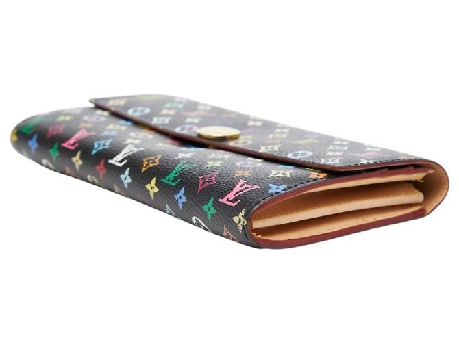 Portafoglio Lungo Sarah Monogramma Louis Vuitton Nero Multicolore - vista 4