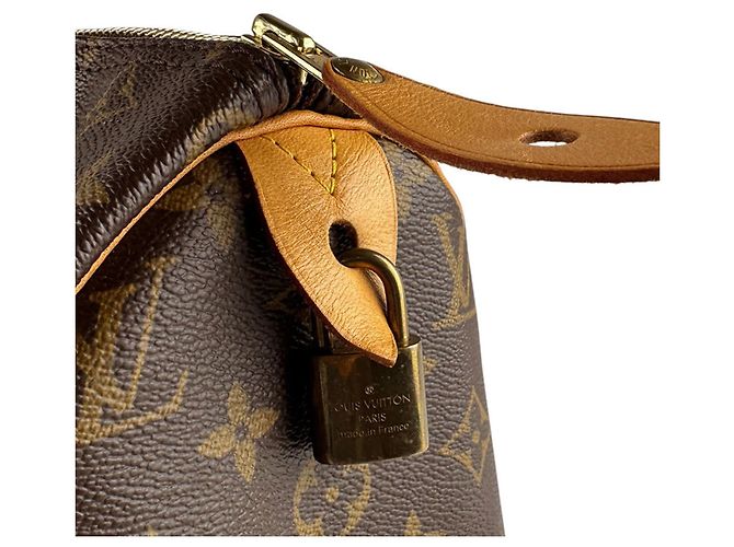 Borsa Louis Vuitton Monogram Speedy 30 Marrone Monogramma - vista 11