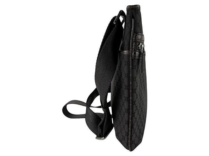 Céline Borsa a Spalla in Tela Marrone Celine - vista 2