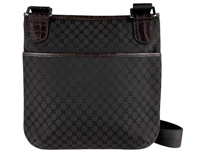 Céline Borsa a Spalla in Tela Marrone Celine - vista 3