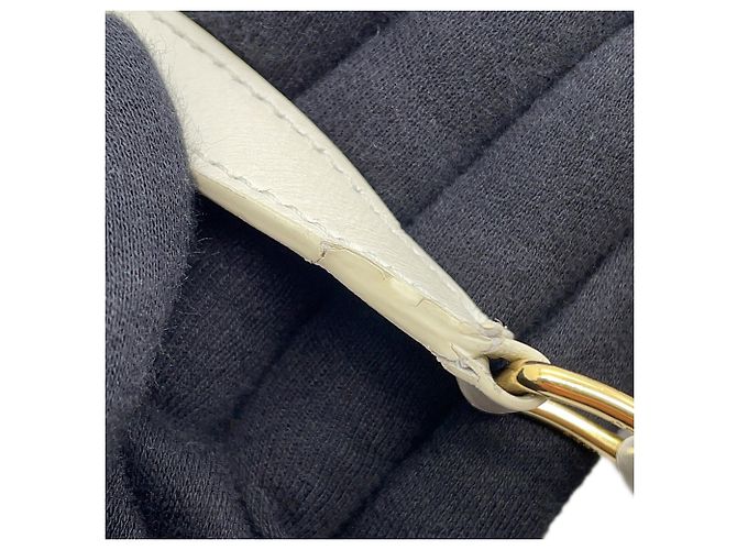 Triomphe Céline Bolsa de ombro Celine marrom e branca Branco - vista 14