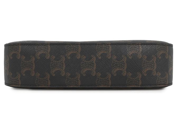 Triomphe Céline Bolsa de ombro Celine marrom e branca Branco - vista 3