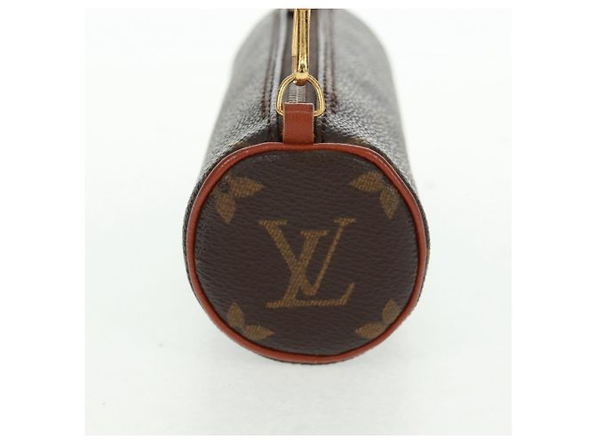 Pochette Papillon Mini in Tela Monogram Louis Vuitton Marrone - vista 3