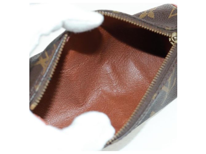 Pochette Papillon Mini in Tela Monogram Louis Vuitton Marrone - vista 5