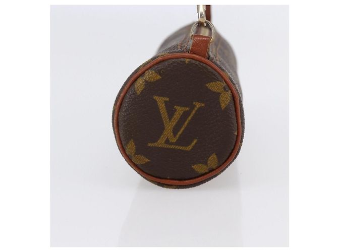 Pochette Papillon Mini in Tela Monogram Louis Vuitton Marrone - vista 4