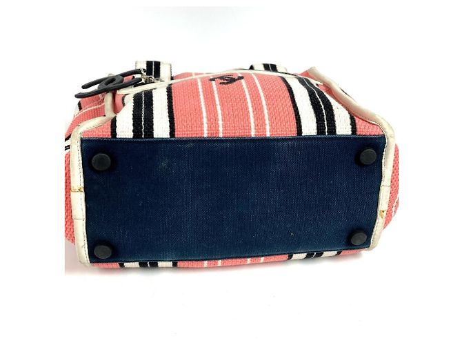 Timeless Borsa a spalla con logo CC Coco Mark della linea crociera Chanel Nero Rosa Bianco - vista 5