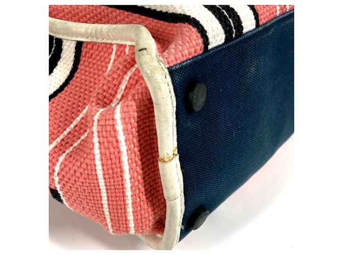 Timeless Borsa a spalla con logo CC Coco Mark della linea crociera Chanel Nero Rosa Bianco - vista 7