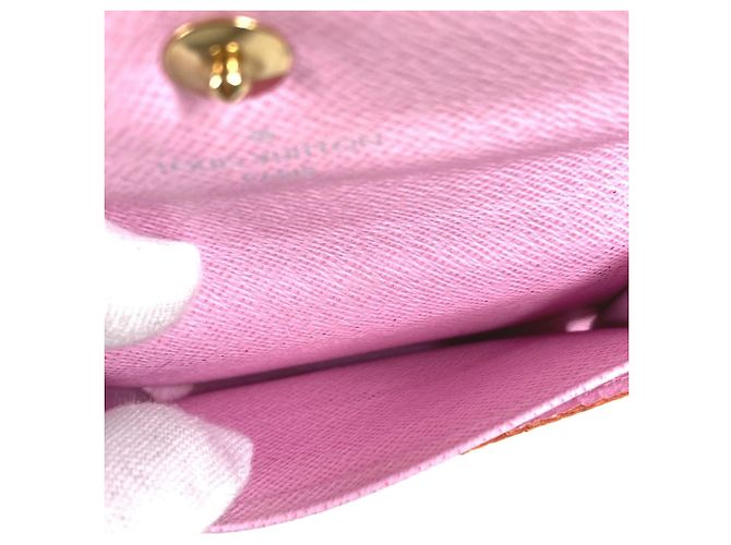 Louis Vuitton Monogram Multicolor Card Case Pink White - view 9