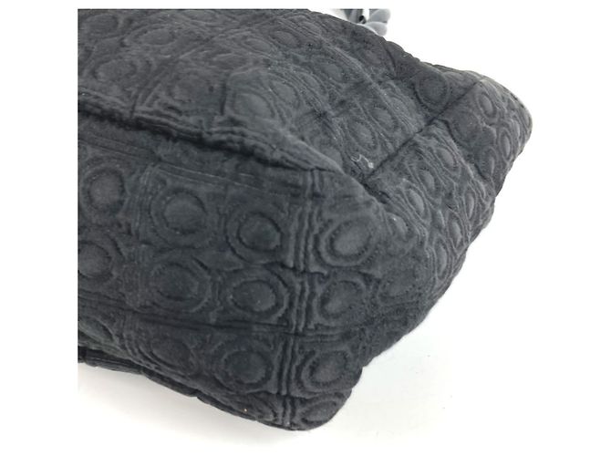 Borsa a Spalla con Logo Gancini di Salvatore Ferragamo Nero - vista 6