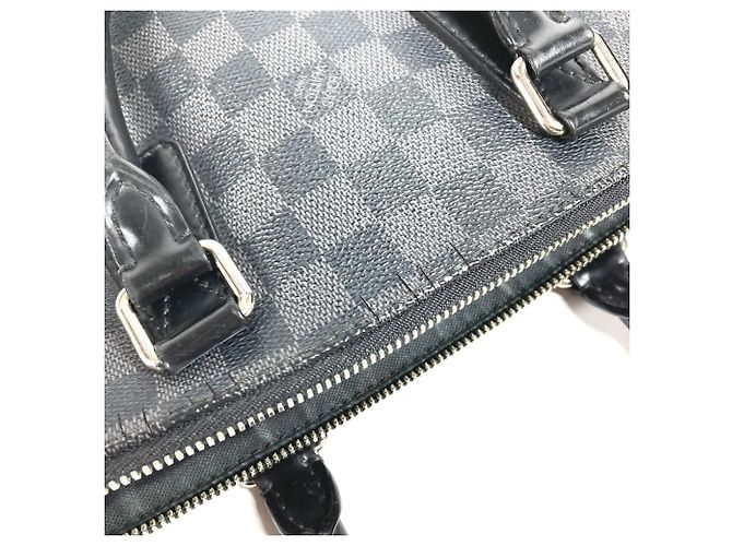 Borsa Port Document Jour Damier Graphite Louis Vuitton Nero - vista 11