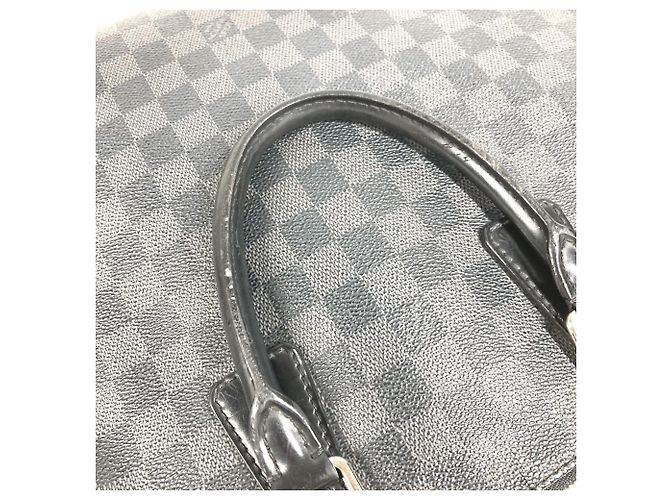 Borsa Port Document Jour Damier Graphite Louis Vuitton Nero - vista 12