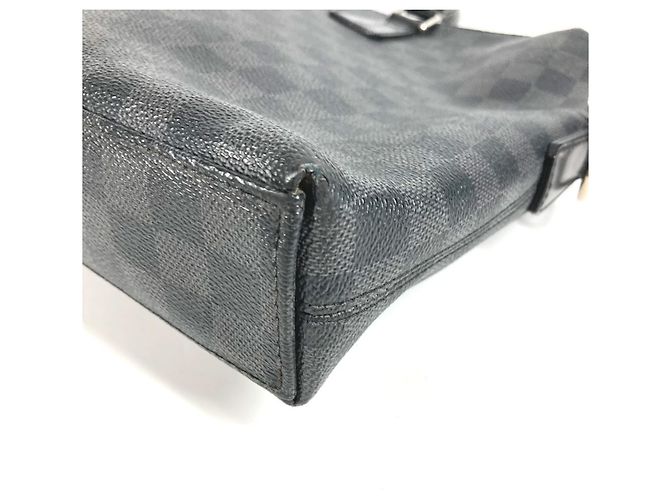 Borsa Port Document Jour Damier Graphite Louis Vuitton Nero - vista 6