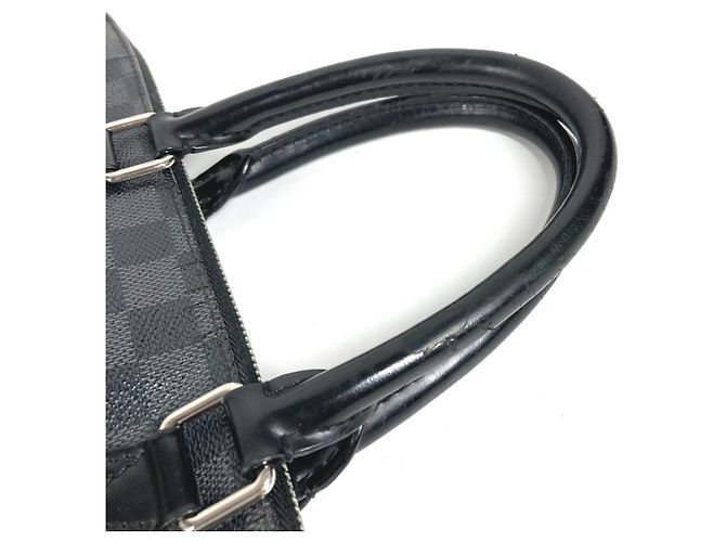 Borsa Port Document Jour Damier Graphite Louis Vuitton Nero - vista 8