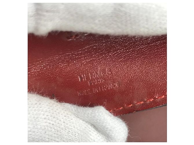 Borsa Onimetou Hermès in pelle marrone - vista 14