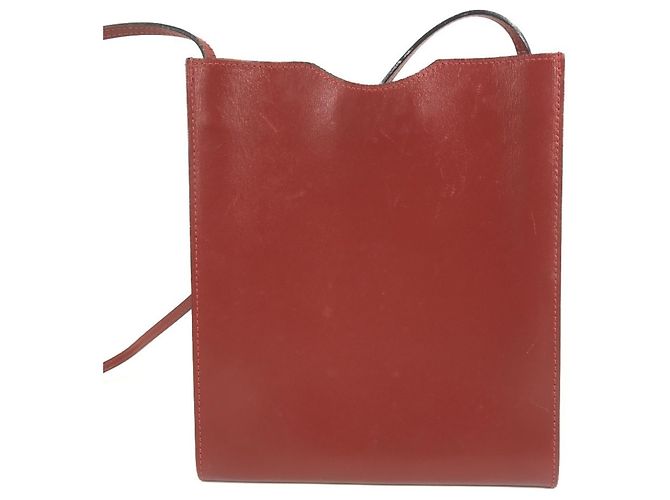 Borsa Onimetou Hermès in pelle marrone - vista 2