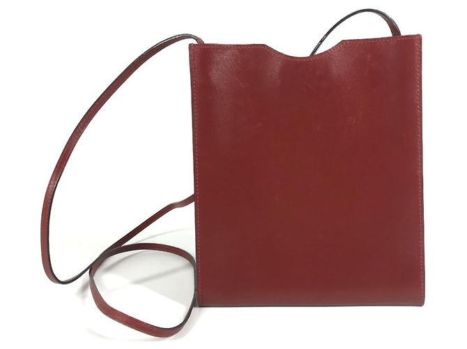 Borsa Onimetou Hermès in pelle marrone - vista 3