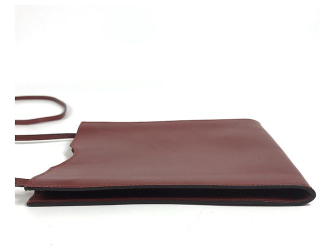Borsa Onimetou Hermès in pelle marrone - vista 4