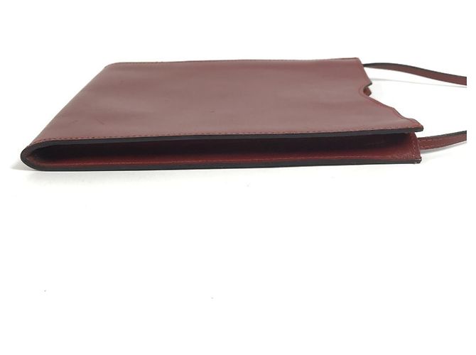 Borsa Onimetou Hermès in pelle marrone - vista 5