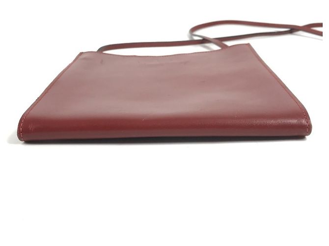 Borsa Onimetou Hermès in pelle marrone - vista 6