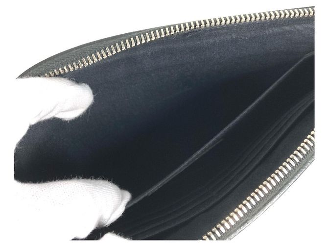 Clutch in pelle nera Saint Laurent Nero - vista 15