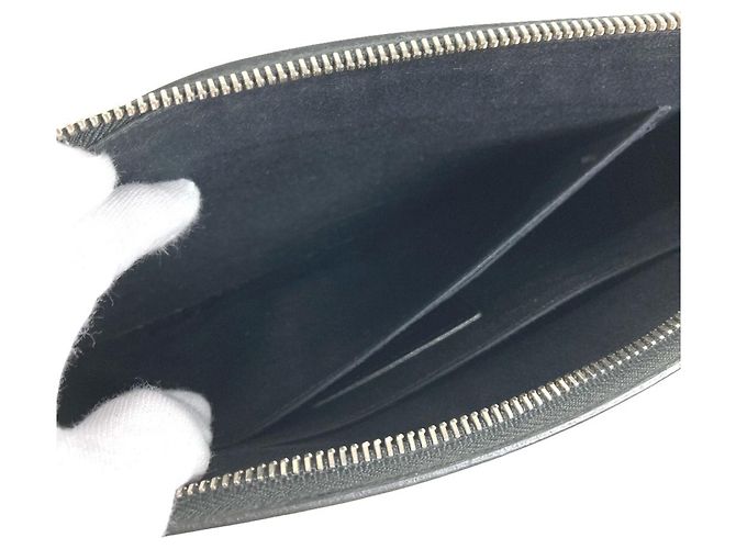 Clutch in pelle nera Saint Laurent Nero - vista 16