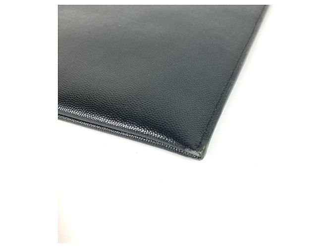 Clutch in pelle nera Saint Laurent Nero - vista 6