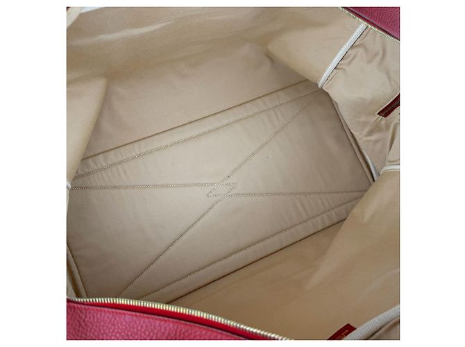 Borsa Boston Victoria 50 di Hermès Rosso Beige - vista 5
