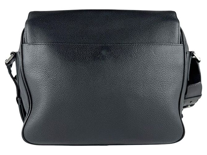 Borsa a spalla in pelle nera Prada Nero - vista 3