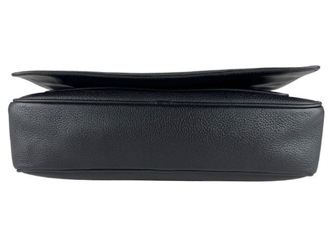 Borsa a spalla in pelle nera Prada Nero - vista 4