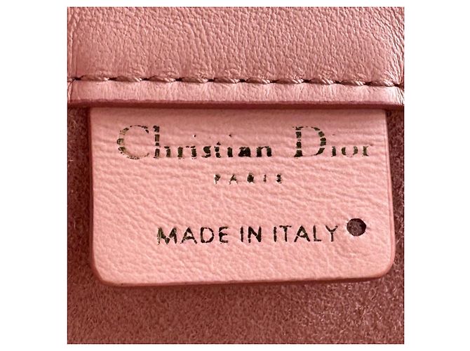 Borsa tote in pelle rosa Christian Dior - vista 13