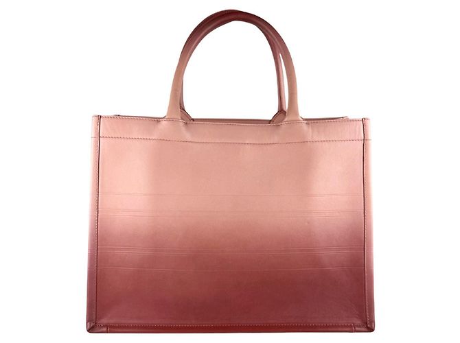 Borsa tote in pelle rosa Christian Dior - vista 3