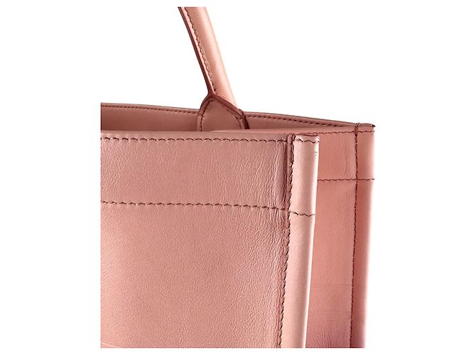 Borsa tote in pelle rosa Christian Dior - vista 7