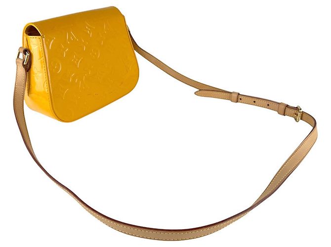 Borsa a Spalla Monogram Vernis Louis Vuitton Giallo - vista 10