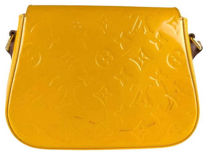 Borsa a Spalla Monogram Vernis Louis Vuitton Giallo - vista 3