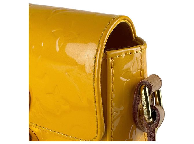 Borsa a Spalla Monogram Vernis Louis Vuitton Giallo - vista 7