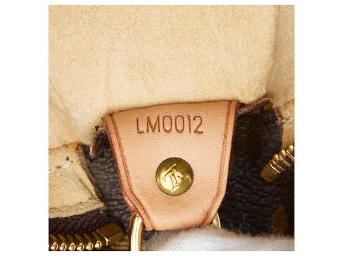 Borsa Louis Vuitton Monogram Looping GM Marrone - vista 10
