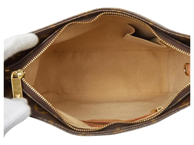 Borsa Louis Vuitton Monogram Looping GM Marrone - vista 9