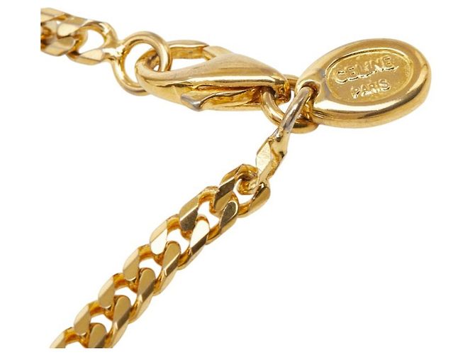 Céline Collana con motivo di carrozza trainata da cavalli vintage Celine D'oro - vista 5