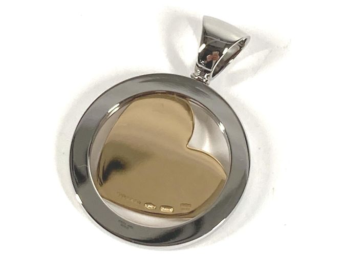 Bulgari Collana Pendente Cuore Tondo in Oro 18K e Oro Bianco Bvlgari - vista 6