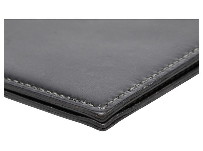 Ring Couverture de planificateur système en cuir noir Hermès - vue 6